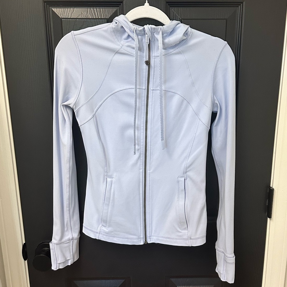 Lululemon Define Hooded Jacket - Nulu Fabric - Size 6 - Light Periwinkle